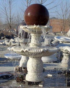 成都特色雕塑藝術(shù) 金屬、砂巖、瑪雅石與噴泉的完美融合